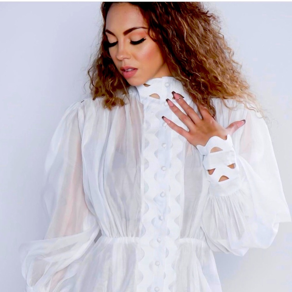 Sheer dress size s